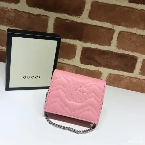 Hyperpeter chain GUCCI wallet Marmont GG 0701